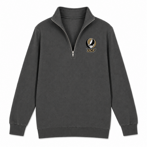 University of Central Florida - Premium Grateful Dead Quarter-Zip Pullover - Charcoal - 5