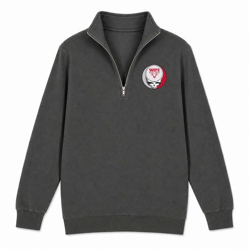 Worcester Poly - Premium Grateful Dead Quarter-Zip Pullover - Charcoal - 6