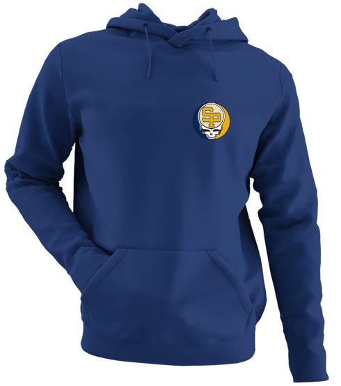 St Pauls Md - Premium Grateful Dead Left Chest Hoodie - Navy - 2