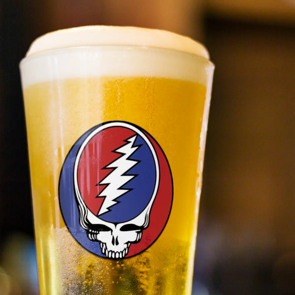 Grateful Dead Stealie Pint Glass, 16oz - StealieShop