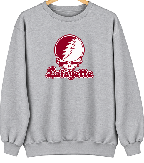 Lafayette Stealie Premium Unisex Crewneck — Design: Lafayette College — Sport Grey