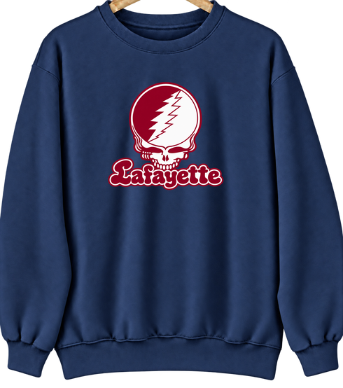 Lafayette Stealie Premium Unisex Crewneck — Design: Lafayette College — Navy