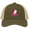 Lafayette Stealie Premium Unisex Trucker Cap — Design: Lafayette College — Moss/Khaki