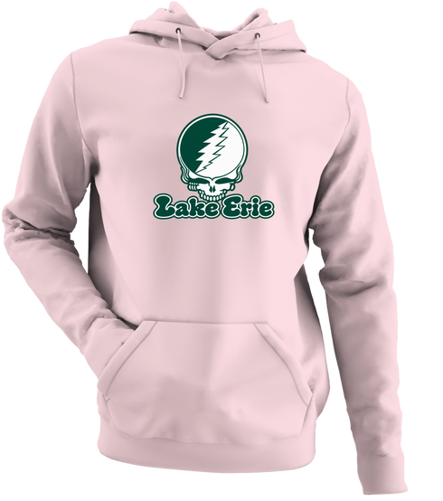 Lake Erie Stealie Premium Unisex Hoodie — Design: Lake Erie College — Light Pink