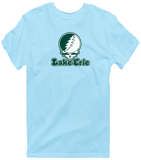 Lake Erie Stealie Premium Unisex T-Shirt — Design: Lake Erie College — Light Blue