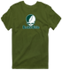 Lake Erie Stealie Premium Unisex T-Shirt — Design: Lake Erie College — Military Green