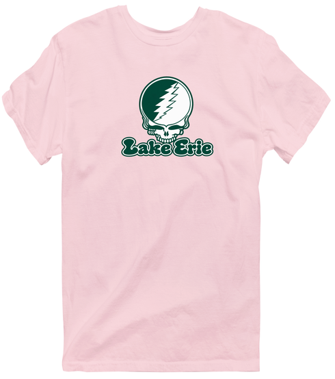 Lake Erie Stealie Premium Unisex T-Shirt — Design: Lake Erie College — Light Pink