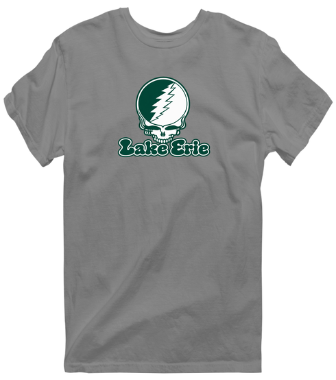 Lake Erie Stealie Premium Unisex T-Shirt — Design: Lake Erie College — Dark Heather