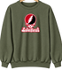 Lake Forest Stealie Premium Unisex Crewneck — Design: Lake Forest College — Military Green