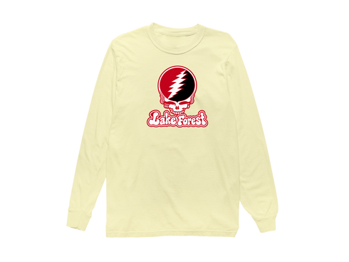 Lake Forest Stealie Premium Unisex Long-Sleeve — Design: Lake Forest College — Butter