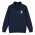 Lake Superior Stealie Premium Unisex Quarter-Zip — Design: Lake Superior State University — Navy