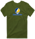 Lake Superior Stealie Premium Unisex T-Shirt — Design: Lake Superior State University — Military Green