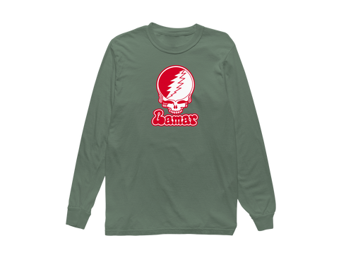 Lamar Stealie Premium Unisex Long-Sleeve — Design: Lamar University — Light Green
