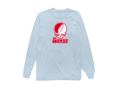 Lamar Stealie Premium Unisex Long-Sleeve — Design: Lamar University — Chambray