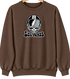 Las Vegas Helmet Stealie Premium Unisex Crewneck — Las Vegas Raiders — Brown