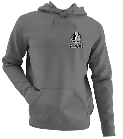 Las Vegas Helmet Stealie Premium Unisex Hoodie — Las Vegas Raiders — Charcoal