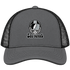 Las Vegas Helmet Stealie Premium Unisex Trucker Cap — Las Vegas Raiders — Charcoal/Black