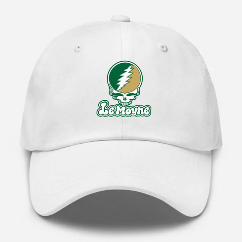 Le Moyne Stealie Premium Unisex Dad Hat — Design: Le Moyne College — White