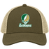 Le Moyne Stealie Premium Unisex Trucker Cap — Design: Le Moyne College — Moss/Khaki