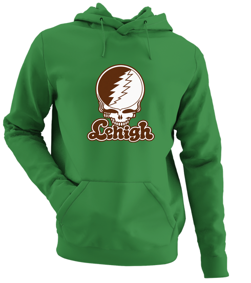 Lehigh Stealie Premium Unisex Hoodie — Design: Lehigh University — Irish Green