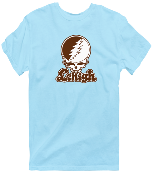 Lehigh Stealie Premium Unisex T-Shirt — Design: Lehigh University — Light Blue