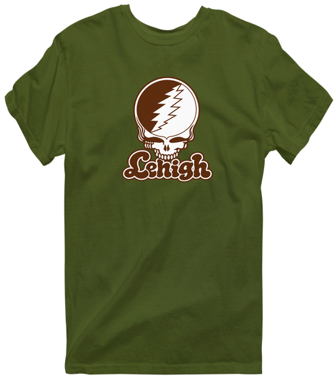 Lehigh Stealie Premium Unisex T-Shirt — Design: Lehigh University — Military Green