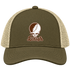 Lehigh Stealie Premium Unisex Trucker Cap — Design: Lehigh University — Moss/Khaki