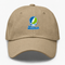 Lehman Stealie Premium Unisex Dad Hat — Design: Lehman College — Khaki