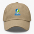 Lehman Stealie Premium Unisex Dad Hat — Design: Lehman College — Khaki