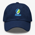 Lehman Stealie Premium Unisex Dad Hat — Design: Lehman College — Navy