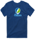 Lehman Stealie Premium Unisex T-Shirt — Design: Lehman College — Navy