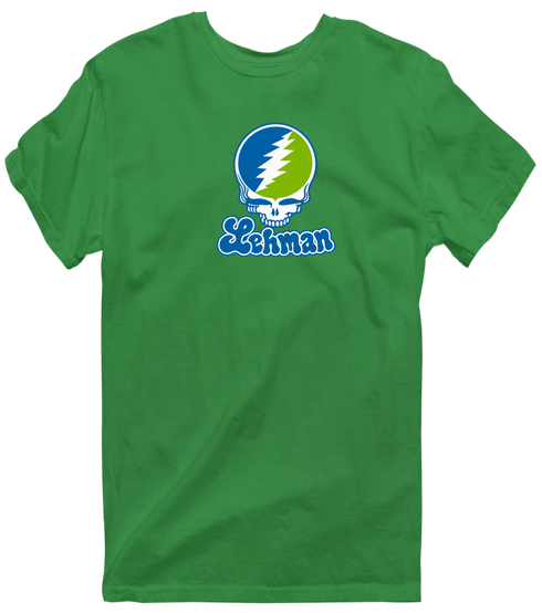Lehman Stealie Premium Unisex T-Shirt — Design: Lehman College — Irish Green
