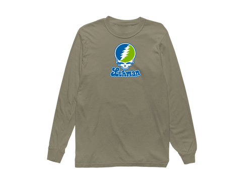 Lehman Stealie Premium Unisex Long-Sleeve — Design: Lehman College — Sandstone