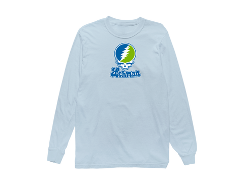Lehman Stealie Premium Unisex Long-Sleeve — Design: Lehman College — Chambray
