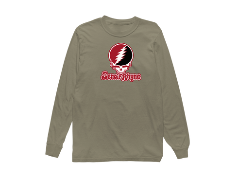 Lenoir Rhyne Stealie Premium Unisex Long-Sleeve — Design: Lenoir Rhyne University — Sandstone