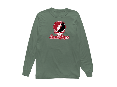 Lenoir Rhyne Stealie Premium Unisex Long-Sleeve — Design: Lenoir Rhyne University — Light Green