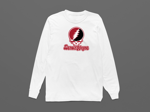 Lenoir Rhyne Stealie Premium Unisex Long-Sleeve — Design: Lenoir Rhyne University — White