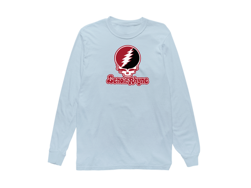 Lenoir Rhyne Stealie Premium Unisex Long-Sleeve — Design: Lenoir Rhyne University — Chambray