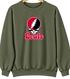 Lewis Stealie Premium Unisex Crewneck — Design: Lewis University — Military Green