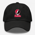 Lewis Stealie Premium Unisex Dad Hat — Design: Lewis University — Black