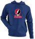 Lewis Stealie Premium Unisex Hoodie — Design: Lewis University — Navy