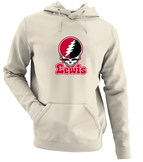 Lewis Stealie Premium Unisex Hoodie — Design: Lewis University — Sand