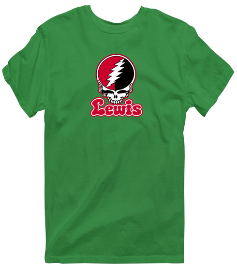 Lewis Stealie Premium Unisex T-Shirt — Design: Lewis University — Irish Green