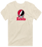 Lewis Stealie Premium Unisex T-Shirt — Design: Lewis University — Sand