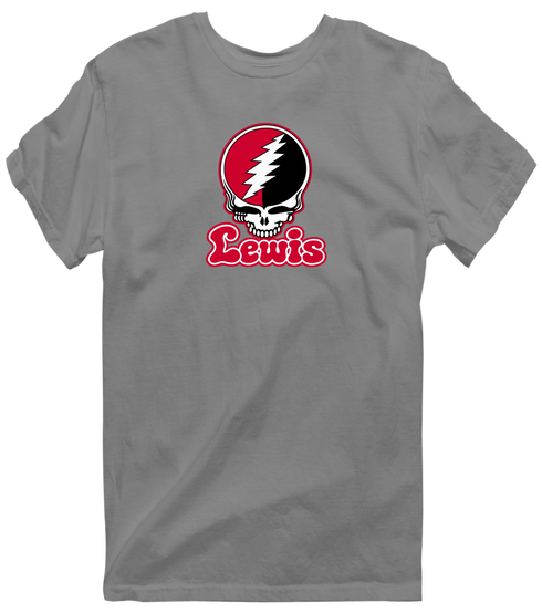 Lewis Stealie Premium Unisex T-Shirt — Design: Lewis University — Dark Heather