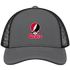 Lewis Stealie Premium Unisex Trucker Cap — Design: Lewis University — Charcoal/Black