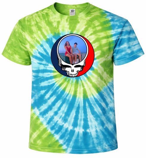 1455 - Custom Stealie Tie-Dye