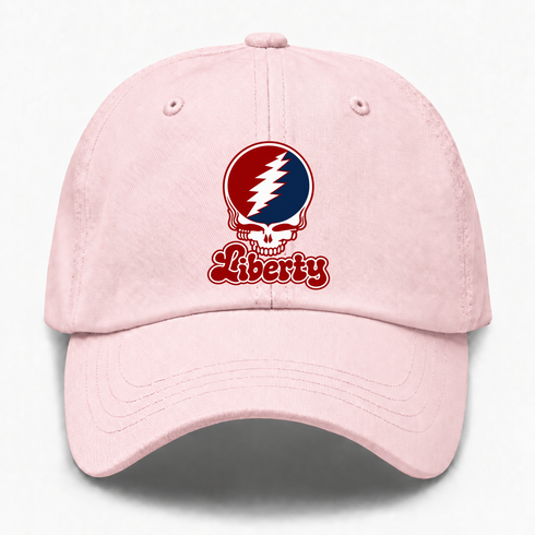 Liberty Stealie Premium Unisex Dad Hat — Design: Liberty University — Pink