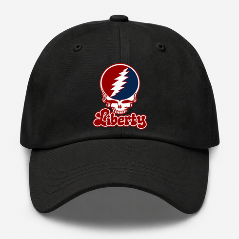 Liberty Stealie Premium Unisex Dad Hat — Design: Liberty University — Black