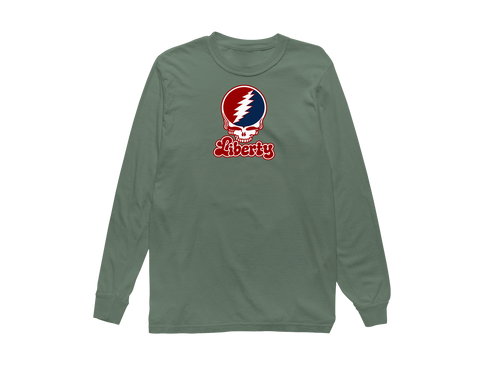 Liberty Stealie Premium Unisex Long-Sleeve — Design: Liberty University — Light Green